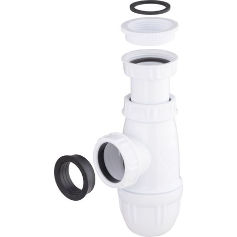 Siphon NF universel réglable 40x49 (1'1/2) + réduction 33x42 (1'1/4) - sortie Ø32-40 NOYON & THIEBAULT (1/2)
