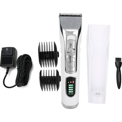 Tondeuse à Cheveux Professionnelle Électrique pour Coiffure et Styling, Ciseaux à Cheveux avec Prise US 110-240V (1/4)