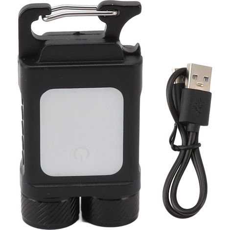 Lampe Torche Portative Clé USB 800LM Mini Lampe de Poche Rechargeable pour Randonnée Camping Pêche (1/5)