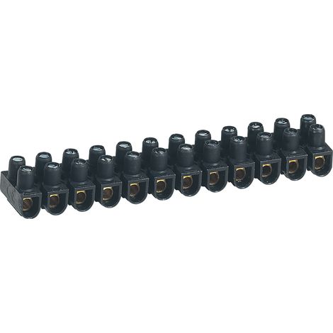 LEGRAND - Borne de raccordement Nylbloc 12 plots de 6mm² - 41A - noir (1/6)