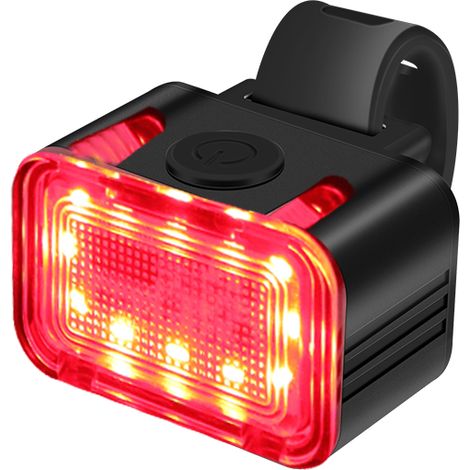 FLITI USB Rechargeable LED Bike Light, Front and Rear, 230 Lumens, Black Aluminum, IPX6 (1/5)