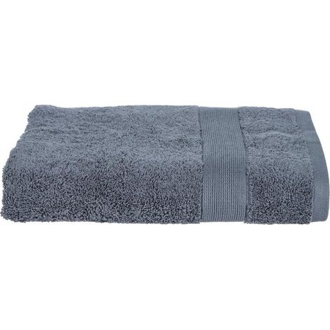 1 drap de douche Confort, 70x130 cm, en coton épais 450 g/m2, gris anthracite, pour salle de bain moderne