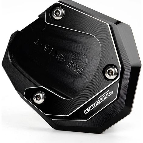 (Noir - K1600GTL) Compatible avec BMW K1600B, K1600GT et K1600GTL (2017-2023) (Non compatible avec les modèles 2011-2016) Béquille latérale de moto CNC avec porte-clés maxpower (1/4)