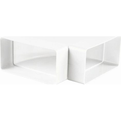 Coude en U 90° pour conduit de ventilation, 204 x 60 mm horizontal