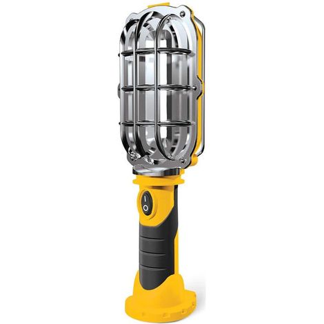 Lampe baladeuse Bright LED 500 lumens Lampe Exterieur sans Fil avec Manche en Caoutchouc 20 LEDS Orange et Noir (1/5)