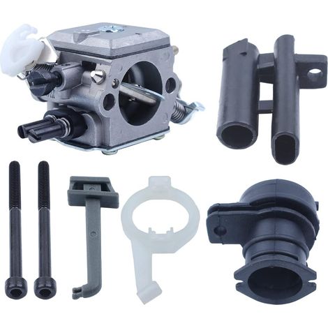 Kit d'admission de carburateur pour Husqvarna 365 362 372 371 372XP Pièces de réparation de tronçonneuse, carburateur, tige d'accélérateur, collecteur d'admission, œillet, support d'admission, vis de (1/5)