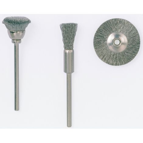 Spazzole a Coppa Ottone Albero 2,35mm 13mm 2 Pezzi Proxxon