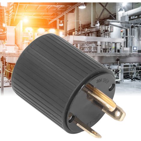 Amerikanischer Industrieadapter mit TT-30P-Stecker, L5-30P auf Wohnmobilstecker, 30 A, 125 V (1/5)