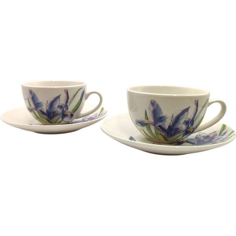 Maxwell e Williams Floriade Iris set 2 tazze caffè 100 ml (1/3)