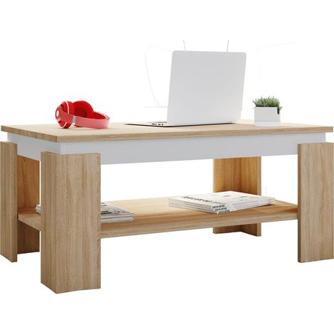 Tavolino Sofatic in legno Rolas 41x90x53 - VCM