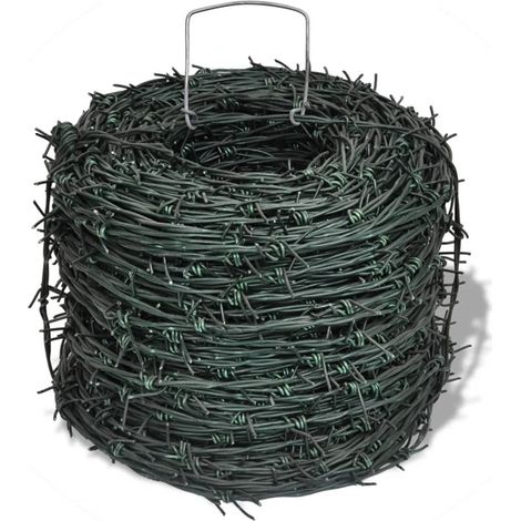 FIMEI Fil barbelé Vert Rouleau de 100 m (1/3)