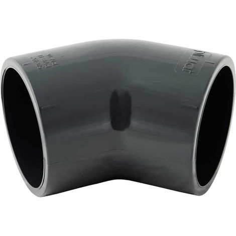 Coude 45° PVC femelle à coller Lot de 2   50mm