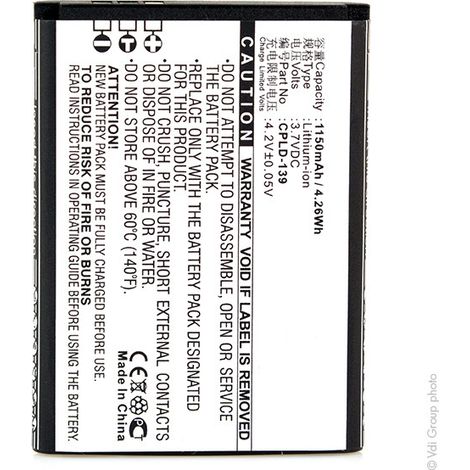 NX - Batterie téléphone, smartphone, GSM pour Coolpad 3.7V 1150mAh - CPLD139CPLD-139 (1/4)