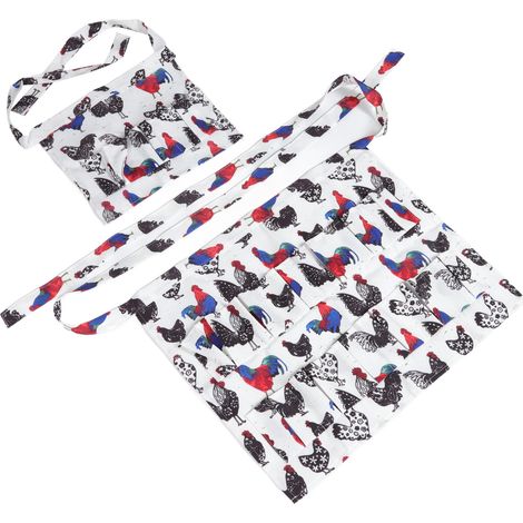 Tablier à œufs (lot de 2) pour ramasser et transporter les œufs de poule, de canard et d'oie. Style parent-enfant. Modèle 2. (1/5)