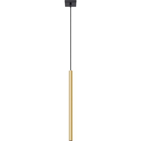 Sollux Pastelo Moderne schlanke Hänge-Deckenleuchte, poliertes Gold, 1 x G9 (1/5)