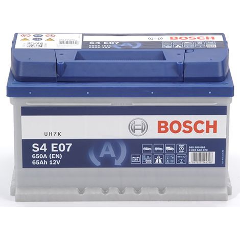 Bosch S4E07 Batterie de Voiture 65A/h-650A
