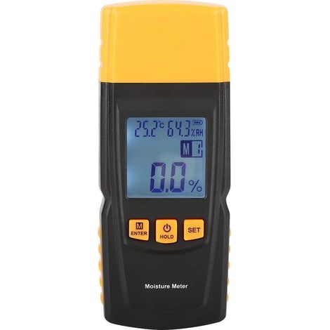Holzfeuchtemessgerät GM610 Digitales LCD-Holzfeuchtemessgerät mit 2 Pins, Holzhygrometer-Tester, Feuchtigkeitsdetektor (1/5)