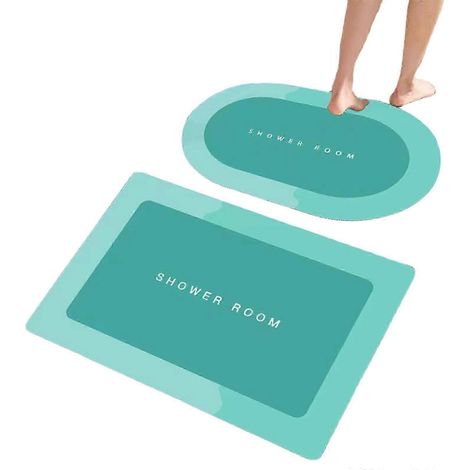 Tapis de bain absorbant à séchage rapide, antidérapant, tapis d'entrée, tapis de sol, tapis de salle de bain antidérapant à motifs animaux, tapis de sol (1/5)
