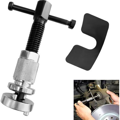 Pistón de pinza de freno universal, herramienta de rebobinado de pistón de freno trasero, herramientas de pinza de freno para reemplazo de disco y adaptadores (1/5)