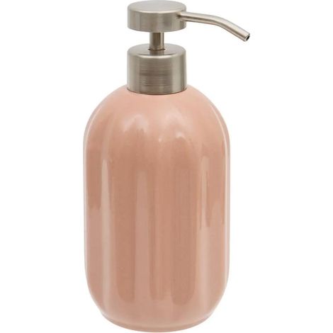 Distributeur de Savon en Grès "Suny Colorama" 450ml Rose Blush (1/2)