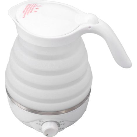 Petite bouilloire portable en silicone, pliable et idéale pour les déplacements, 0,7 L, prise européenne, 220 V (1/5)