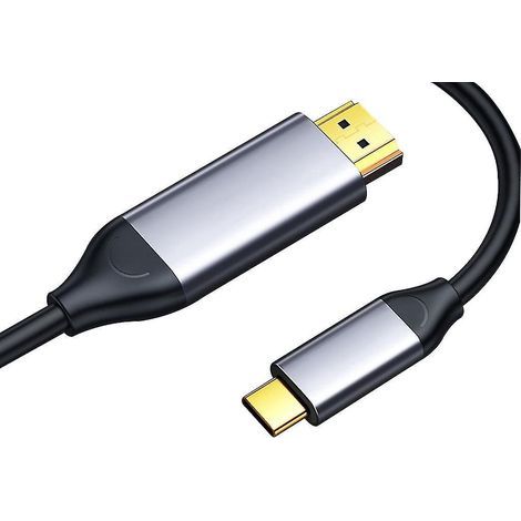 USB-Typ-C-zu-HDMI-Kabel, kompatibel mit 4K bei 30 Hz (3 Kabel), für Zuhause und Büro (1/4)