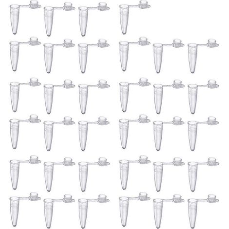 1000 tubes à centrifuger à tête pointue de 0,2 ml avec bouchon à vis pour échantillons-1000Pcs