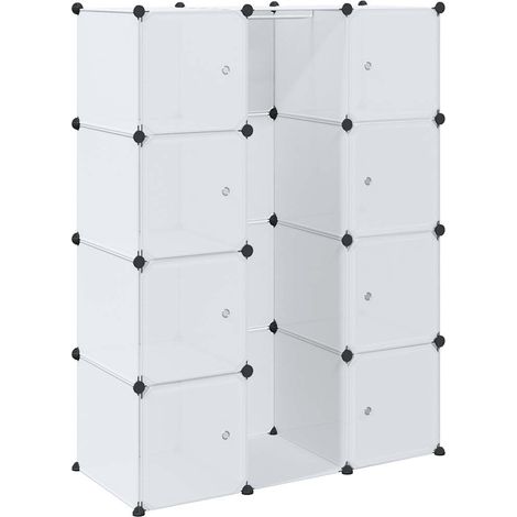 Maison Exclusive - Armadio Modulare con 9 Scomparti 109x36,5x143 cm Bianco