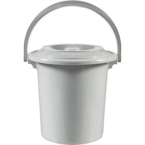 Seau de toilette Curver 10L Gris clair