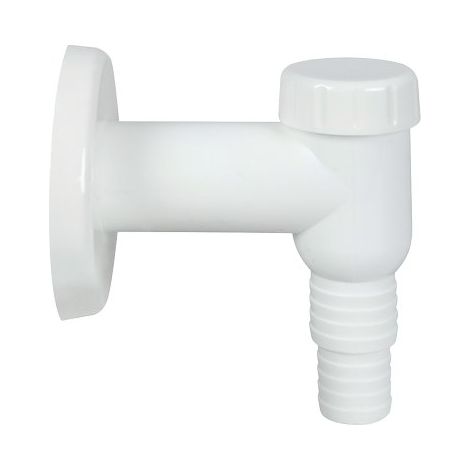 SIFONE PP LAVATRICE ESTERNO - PP BIANCO CON VALVOLA MM 32- 5 pezzi