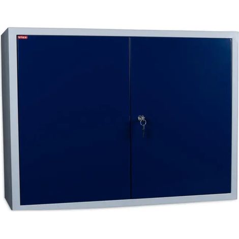 [GEBRAUCHT] B-Ware Stier Wandschrank Hängeschrank Aufbewahrung Werkstatt Garagenregal Blau