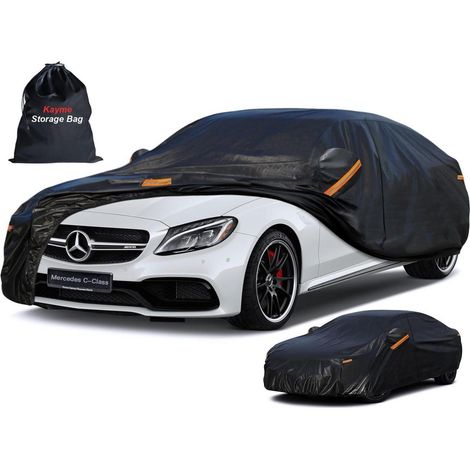 Autoplane Wasserdicht für Mercedes C-Klasse Limousine (2007-2025) 7-lagig mit Reißverschluss (1/5)