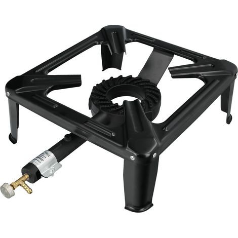 WOLFPACK LINEA PROFESIONAL hornillo gas 4 pies 40x40 cm. potencia 7.000 watts. (1/5)