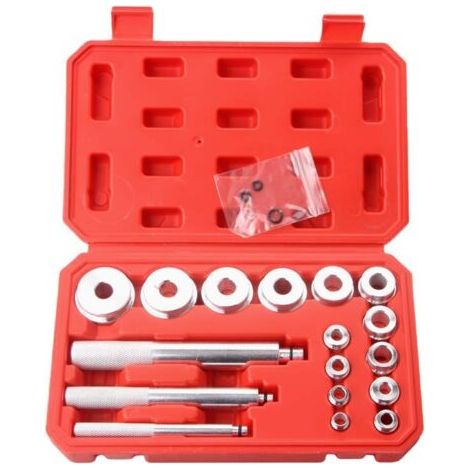 Sollbry Lot de 17 Outils de roulement en Aluminium Roues Outil d'extracteur de roulement d’éléments de Pression pour Le Montage et la Remise en état (1/5)
