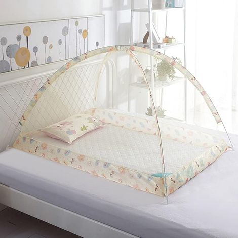 Moustiquaire Lit Bébé Berceau Universelle Insectes Protection Housse Pliable Moustiques Tente Automatique Forme de l'arc Moustiques Voyage Poussette Landau Lit Parapluie Nacelle Couffin (1/2)