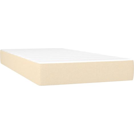 Maison Exclusive - Materasso a Molle Insacchettate Rigidità Media Crema 120x190x20 cm in Tessuto