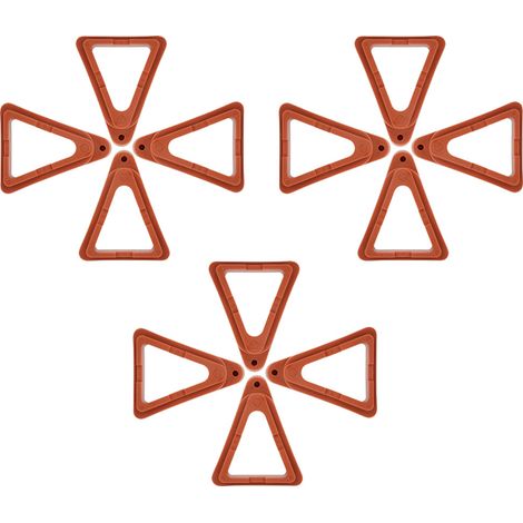 12 Pieds de pot triangulaires, support surélevé pour plantes, drainage eau, intérieur extérieur jardin (1/5)