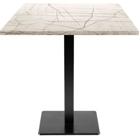 Table 70 x 70 cm - modèle Milan marbre maia