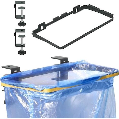 Porta sacchi per la spazzatura, adatto per uso in cucina e all'aperto, capacità di carico fino a 5 kg, ideale per la pulizia e l'organizzazione. (1/5)