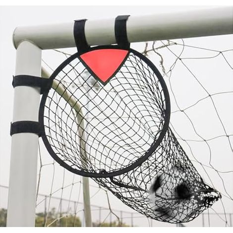 Cible De Tir Football - Structure Métallique Intégrée - Maille Pe Résistante Aux Chocs - Pour Entraînement Précision Tir - Lot De 2 Avec Sac De Transport (1/5)