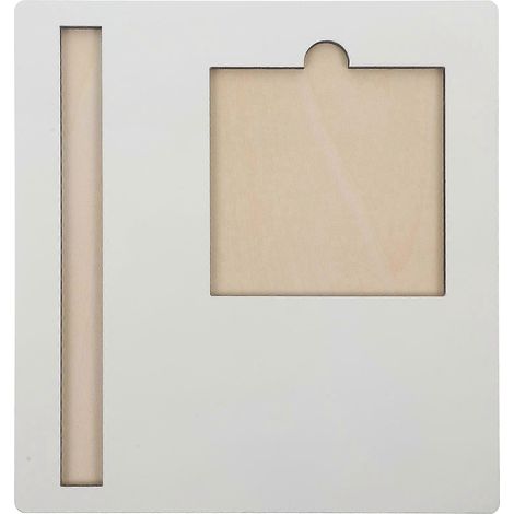 Support pour bloc-notes adhésif à sublimation, porte-mémos à faire soi-même, plateau pour bloc-notes de bureau-19.2x17.5x0.5cm-White (1/2)