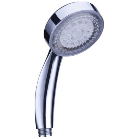 Pommeau de douche à main LED, éclairage clignotant 3 couleurs, changement automatique, économie d'eau, filetage G1/2, remplacement pour pommeau de douche à main de salle de bain (1/5)