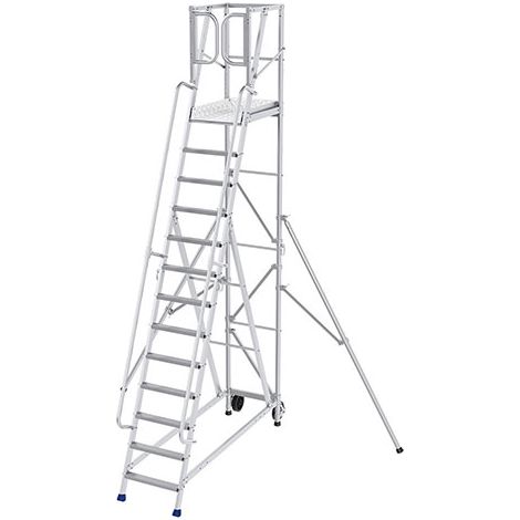 Scaletta professionale de 13 gradini - altezza massima di lavoro 5.25m - ER13R