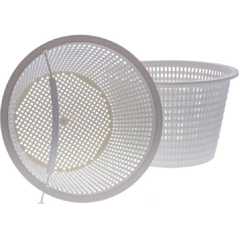 Plastic Replacement Pool Skimmer Basket (2 Pack) - Removes Leaves and Debris - Height: 8 inches