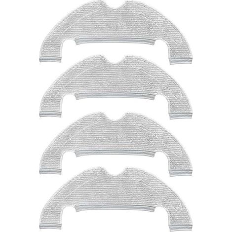 4 pièces de Rechange Chiffon de Nettoyage pour Dreame D10 Plus / Z10 Pro /D9 Plus/ L10 Plus /D10s Plus Accessoires pour aspirateur Robot Chiffons en Microfibre (1/5)