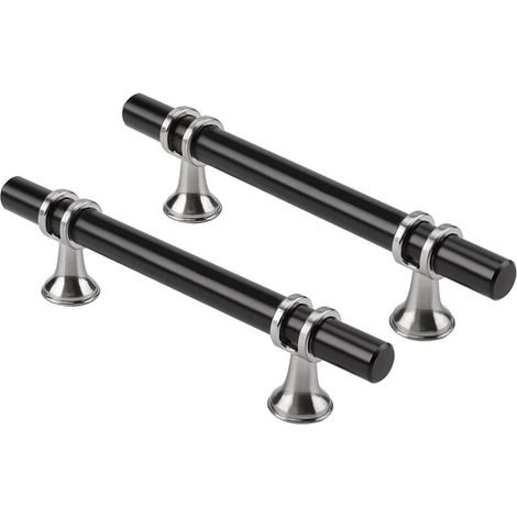 Lot de 6 Poignée de meuble Poignée de Meuble Cuisine Poignee argent -poignee de cuisine argent Poignee Tiroir en Alliage de zinc Entraxe 96mm (1/5)