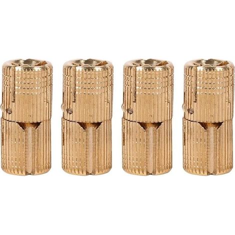 [NIEMALS VERWENDET] 4 Stück 10 mm unsichtbare Scharniere aus reinem Kupfer für Schmuckkästchen, Geschenkboxen, Arbeitsplatten (10 mm) (1/4)