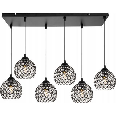plafonnier suspendu lustre plafond cristaux (1/5)