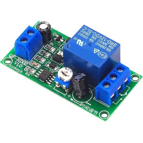 Module de relais temporisé, carte minuterie, 12 V CC 0-60 s (1/5)