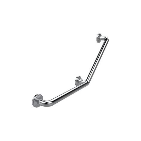 Barre coudée 135° inox brossé de diamètre 32mm - 400 x 400 mm